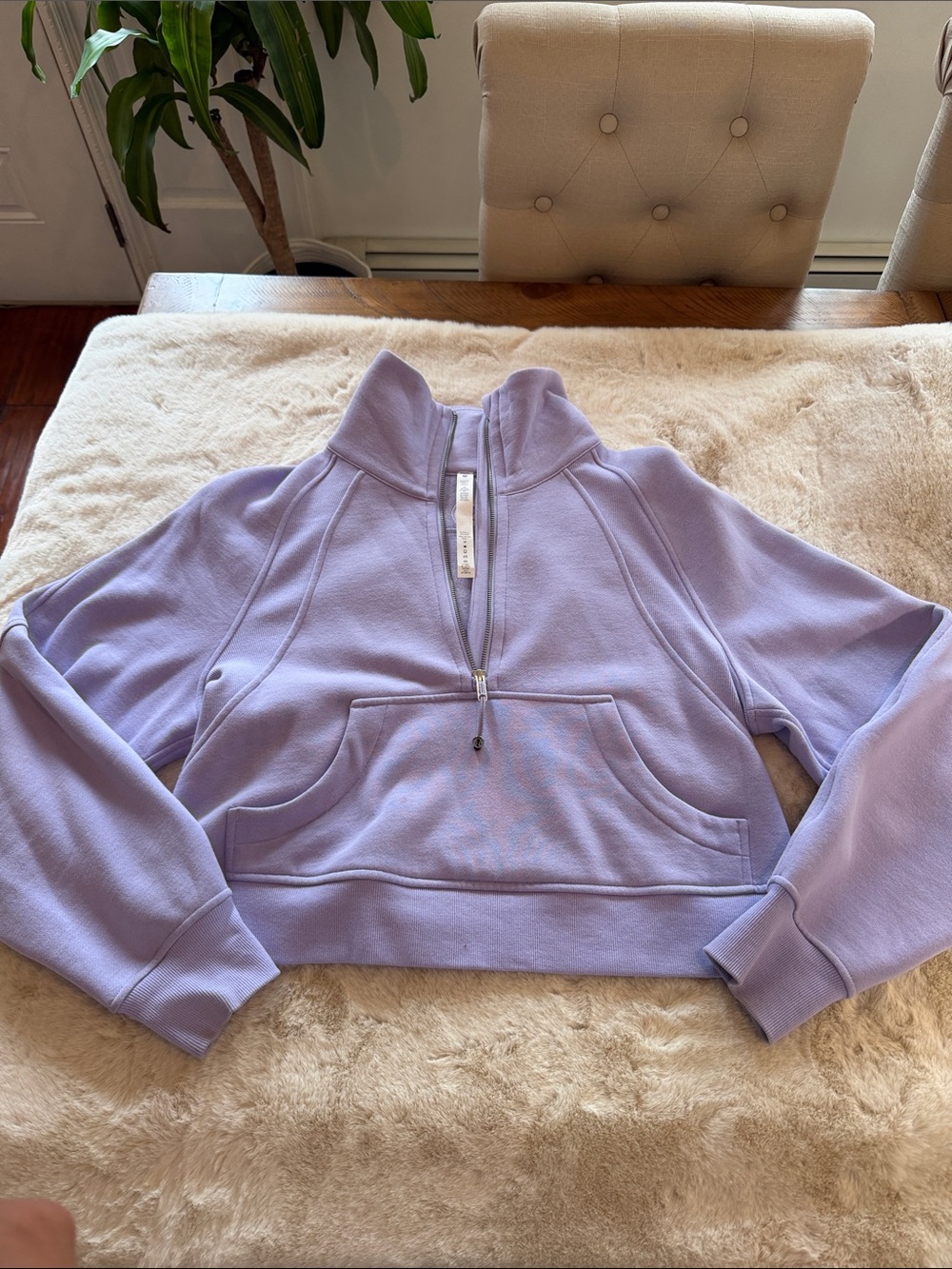 lululemon athletica Lavender Half-Zip Scuba, Quarter Zip
